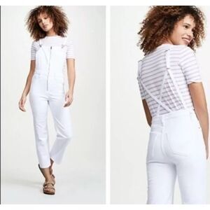 NWOT Hudson White Overalls